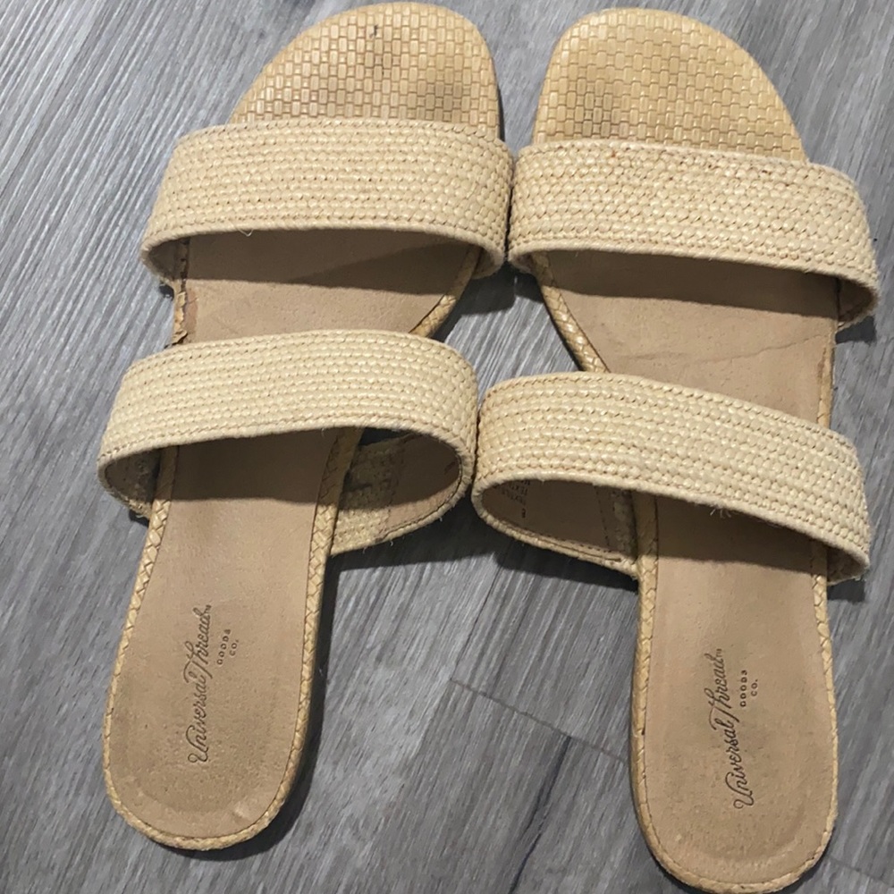 Universal Thread Sandals Woven slides